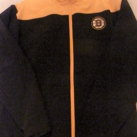 NEW OFFICIAL UNISEX BLACK AND GOLD BRUINS JACKET-LARGE-42/44 - Picture 1 of 5